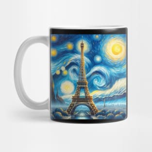 Eiffel Tower Starry Night - Beautiful Iconic Places Mug